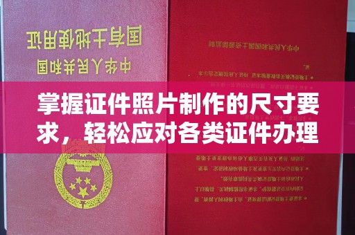 阿拉尔掌握证件照片制作的尺寸要求，轻松应对各类证件办理