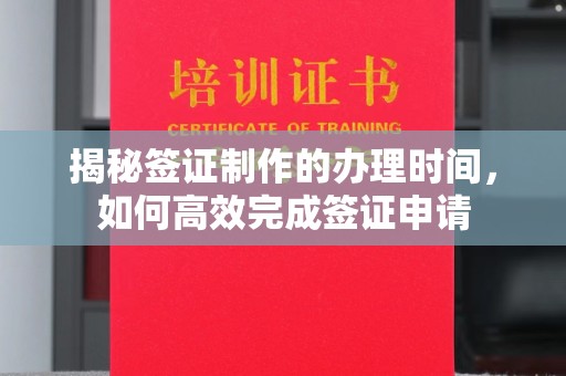 阿拉尔揭秘签证制作的办理时间，如何高效完成签证申请