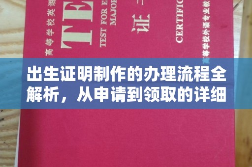 阿拉尔出生证明制作的办理流程全解析，从申请到领取的详细指南