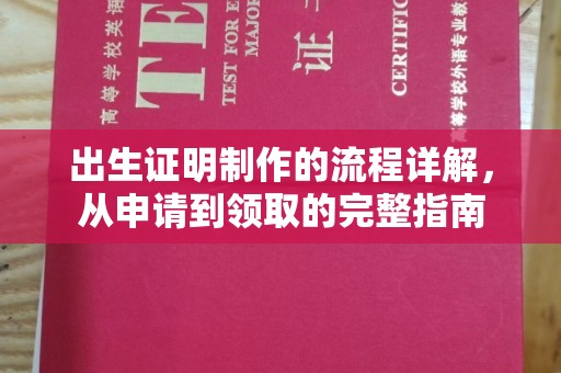 阿拉尔出生证明制作的流程详解，从申请到领取的完整指南