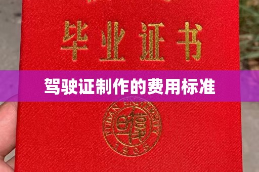 阿拉尔驾驶证制作的费用标准